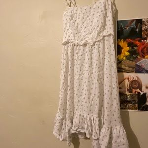 White floral dress